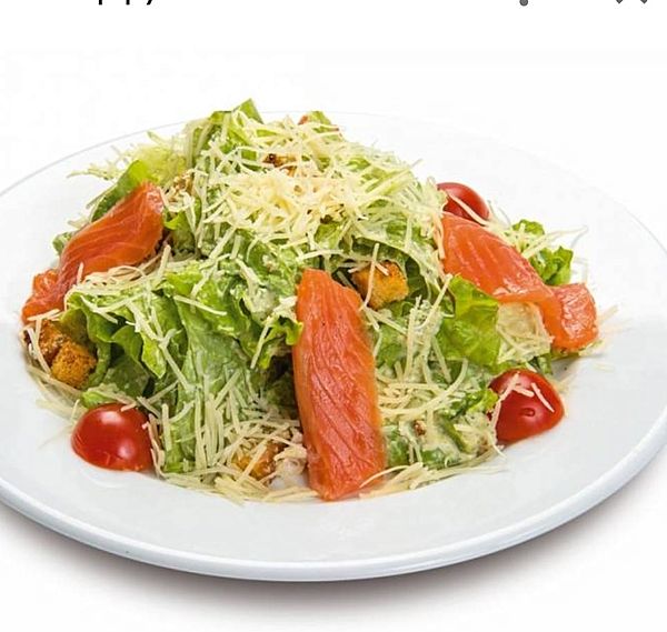 Цезарь с семгой