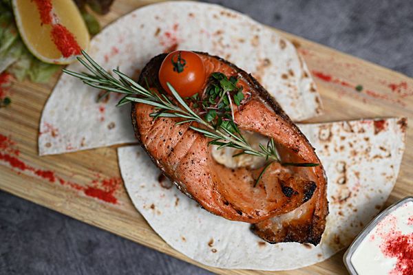 Стейк из лосося