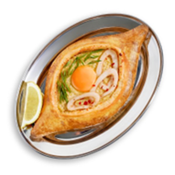 Хачапури по-аджарски с кальмарами