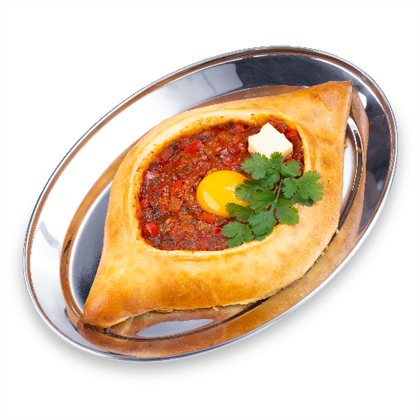 Хачапури по-аджарски шакшука