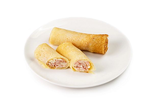 Блинчики с ветчиной и сыром