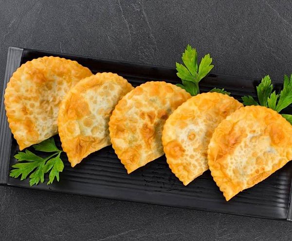 Мини Чебуреки с крабом и креветкой (5шт)