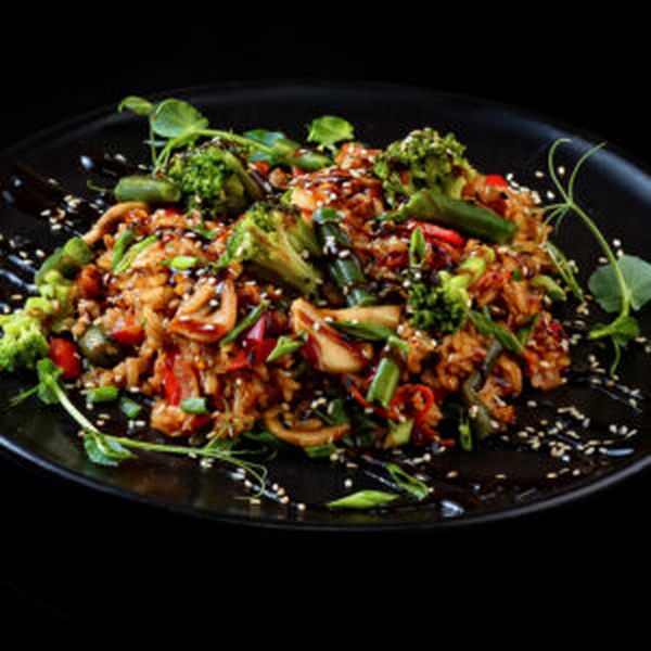 Тяхан с овощами