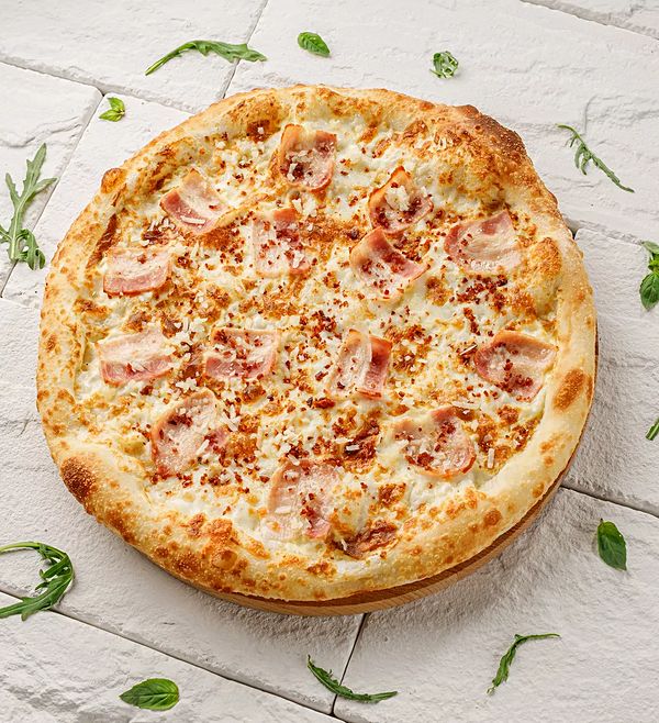 Пицца карбонара