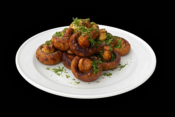 Грибы маринованные в соусе со специями и травами