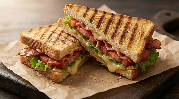 Сэндвич с беконом и яйцом