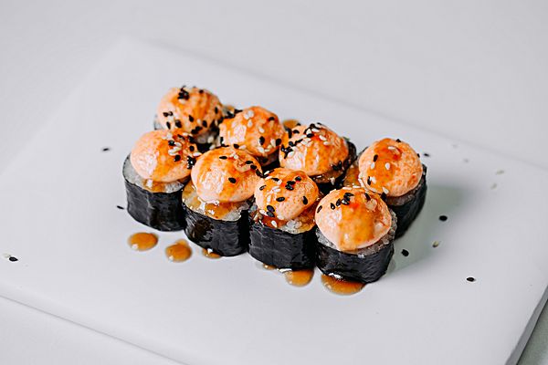 Запеченные с крабовыми палочками