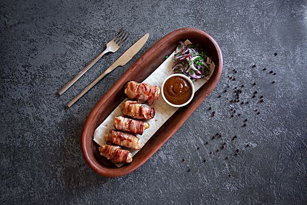 Куриное филе в беконе