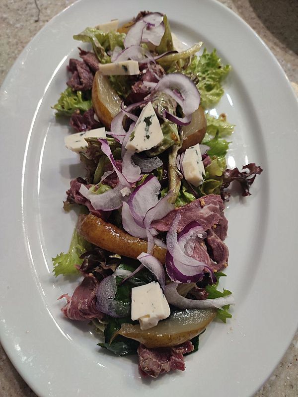 Салат с ростбифом