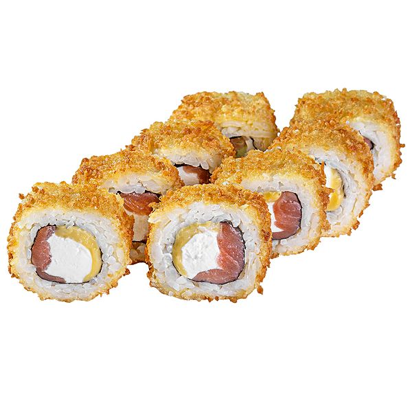 Теплый ролл Магуро с лососем