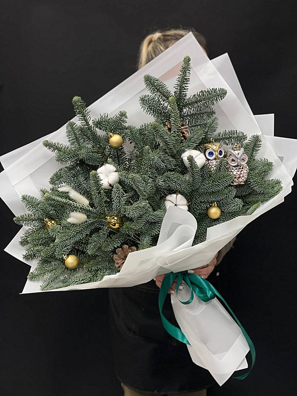 Зимний букет с совами