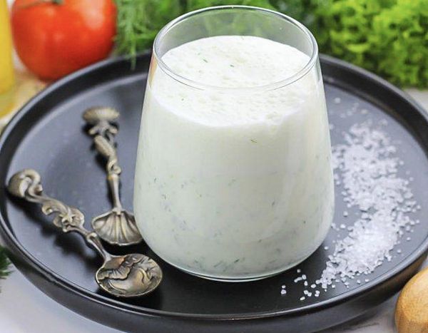 Айран с зеленью