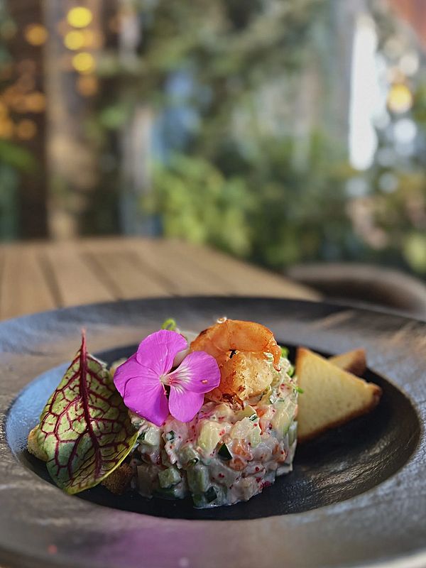 Оливье с креветкой