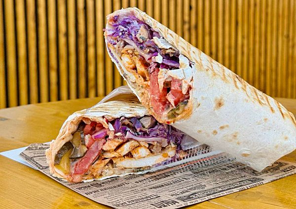 Шаурма с красной капустой