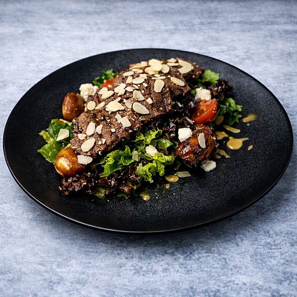 Салат с телятиной и финиками