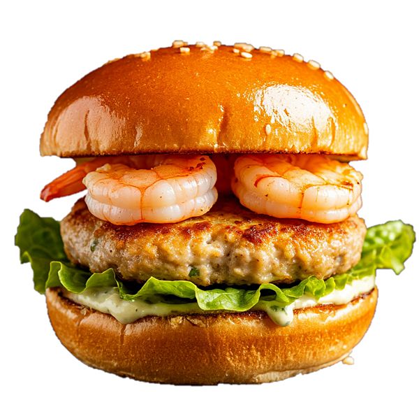 Бургер Цезарь с Креветкой