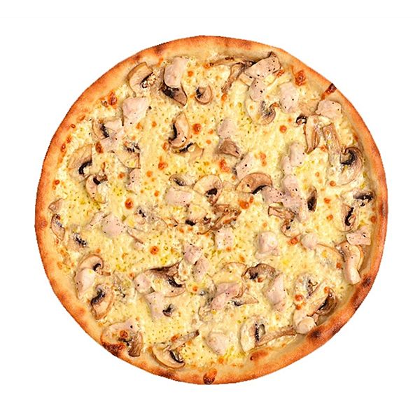 С курицей и грибами