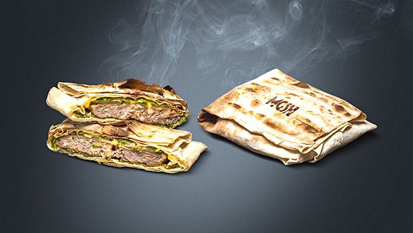 Бургер в лаваше курица