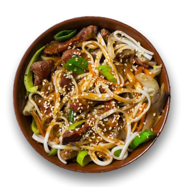 Удон с телятиной