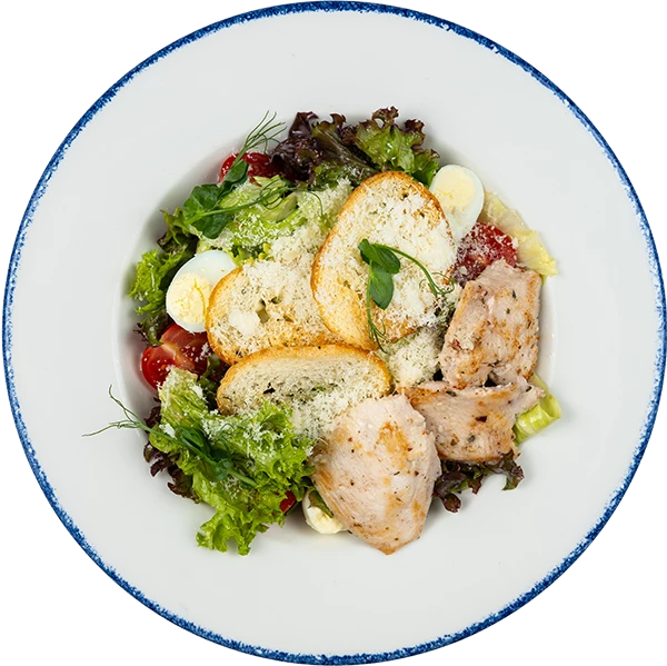 Салат Цезарь с куриной грудкой