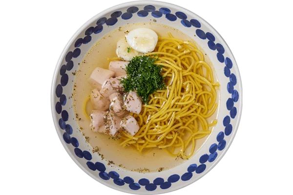 Куриный суп с домашней лапшой