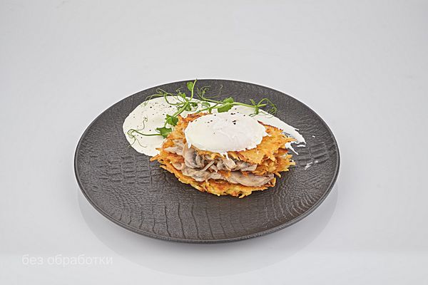 Картофельные драники с грибами