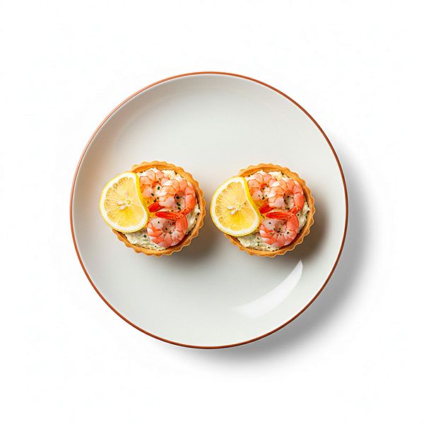 Тарталетка с креветкой
