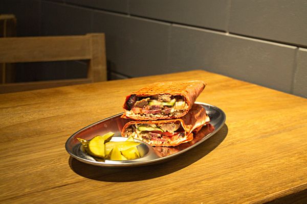 Донер с копченой грудинкой