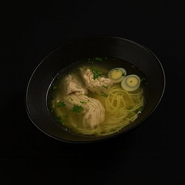 Куриный бульон с лапшой