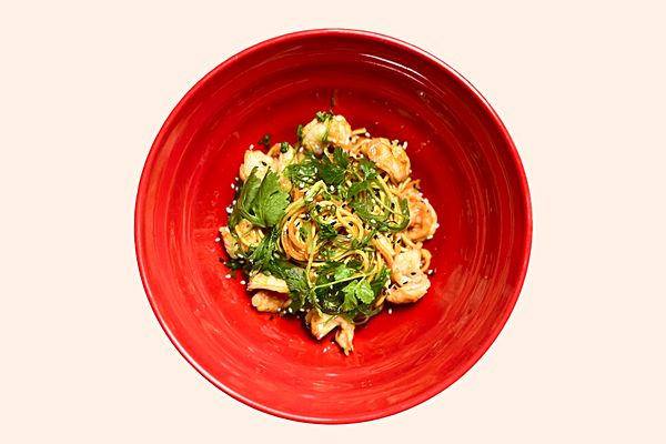 Лапша вок с креветкой