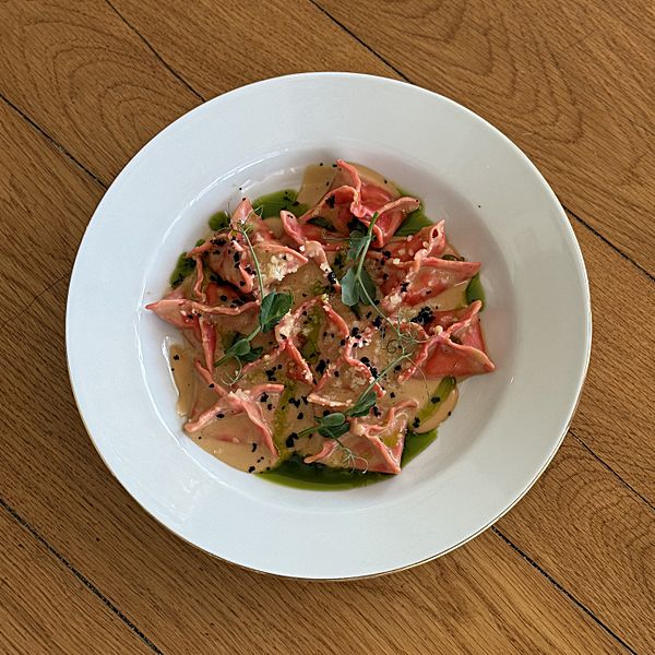 Равиоли с креветкой