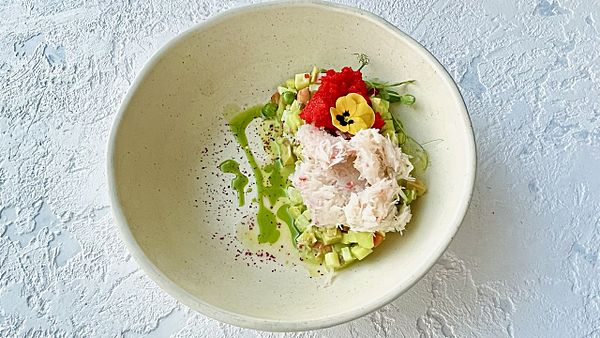 Оливье с камчатским крабом