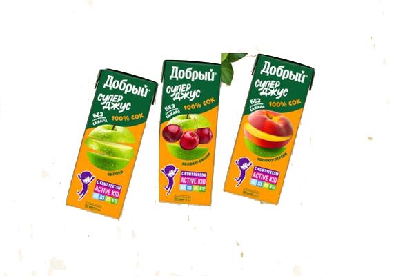 Сок Детский в упаковке 0,2л.