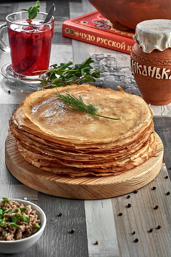 Блины с маслом