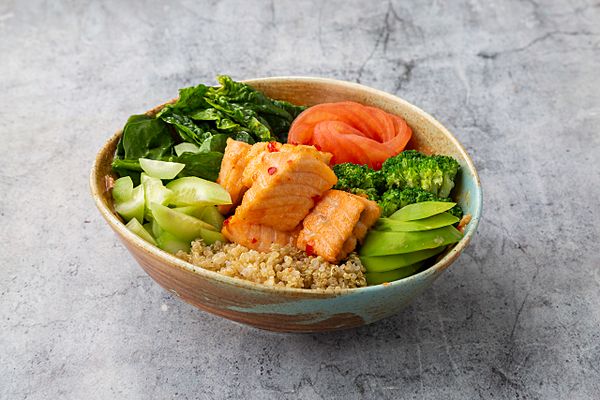 Боул с форелью