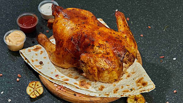 Курица гриль на лаваше