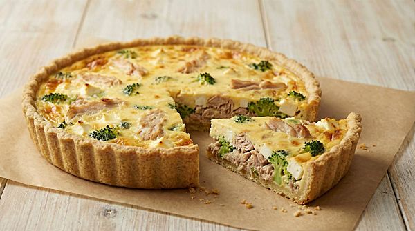 Киш лорен с тунцом и брокколи
