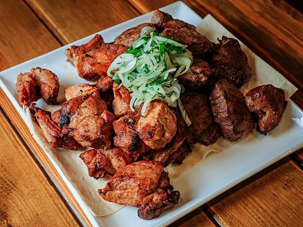 Шашлык из свиной шеи