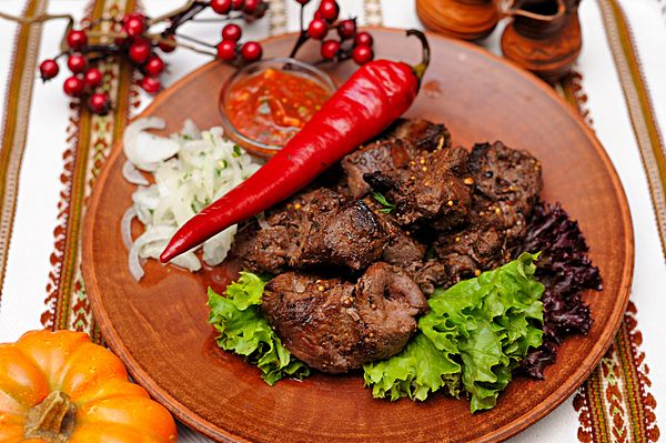 Шашлык из говяжей вырезки