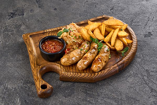 Куриные колбаски