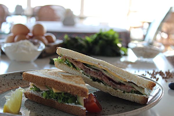 Сэндвич с семгой