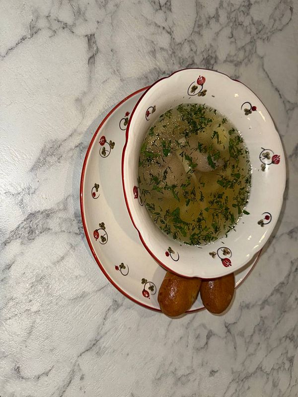 Бульон с перепелом