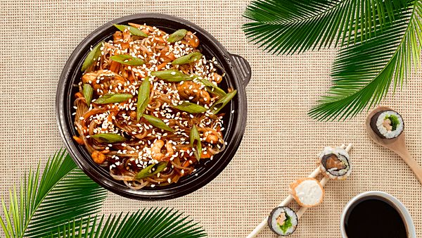 Лапша Фунчоза с морепродуктами