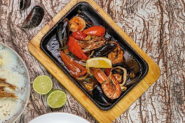 Сковородка морепродуктов