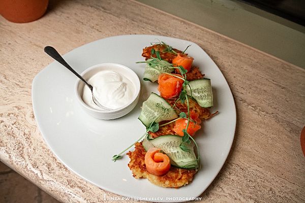 Драники с с/с лососем