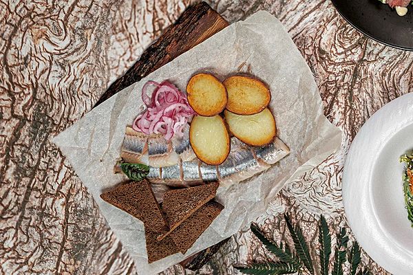 Сельдь с картофелем