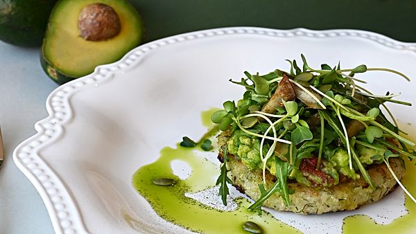 Кольраби с Вешенками и Гуакамоле