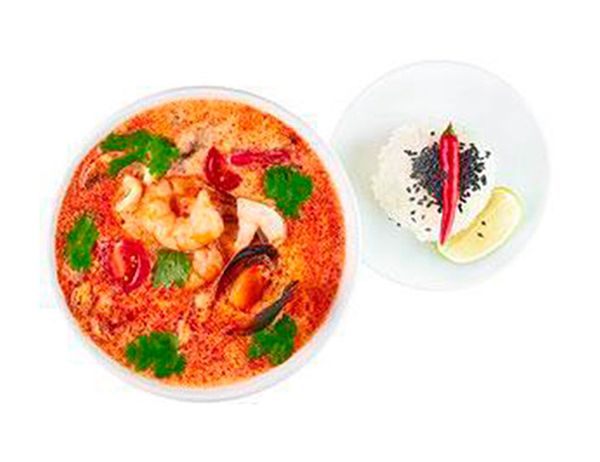 Суп Том Ям с морепродуктами