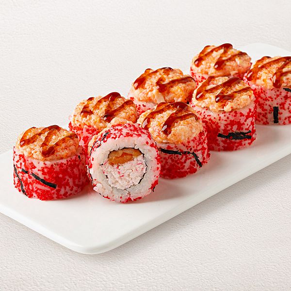 Ролл Эби краб с лососем