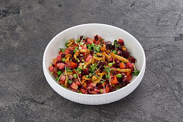 Винегрет с грибами